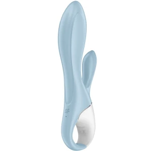 SATISFYER - POMPKA POWIETRZNA BUNNY 1 NADMUCHIWANY WIBRATOR KRÃLIK NIEBIESKI